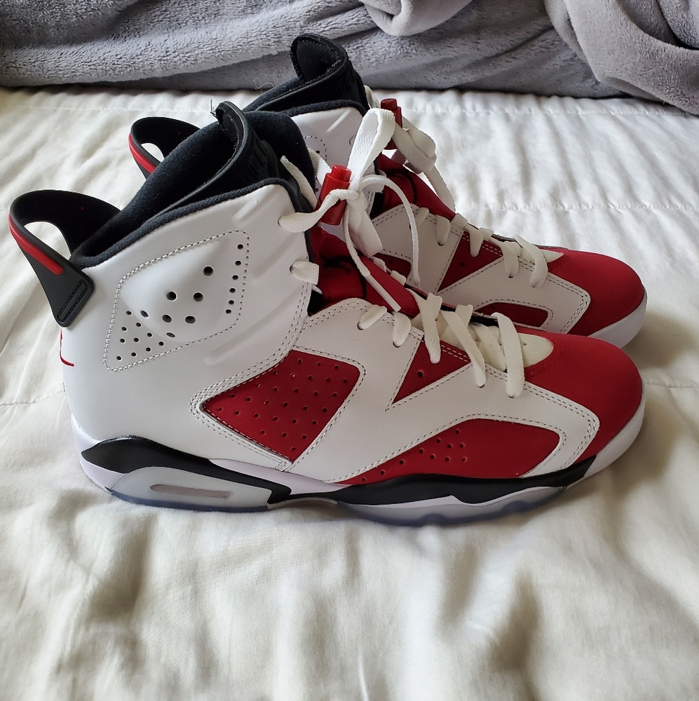 2021 JORDAN CARMINE 6 RETRO - BRAND NEW NO BOX - M8.5/W10